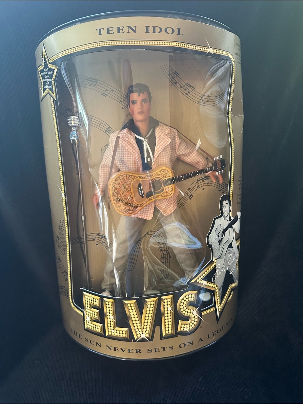 Hasbro Elvis Teen Idol Doll in Pink Jacket and Gold Accents